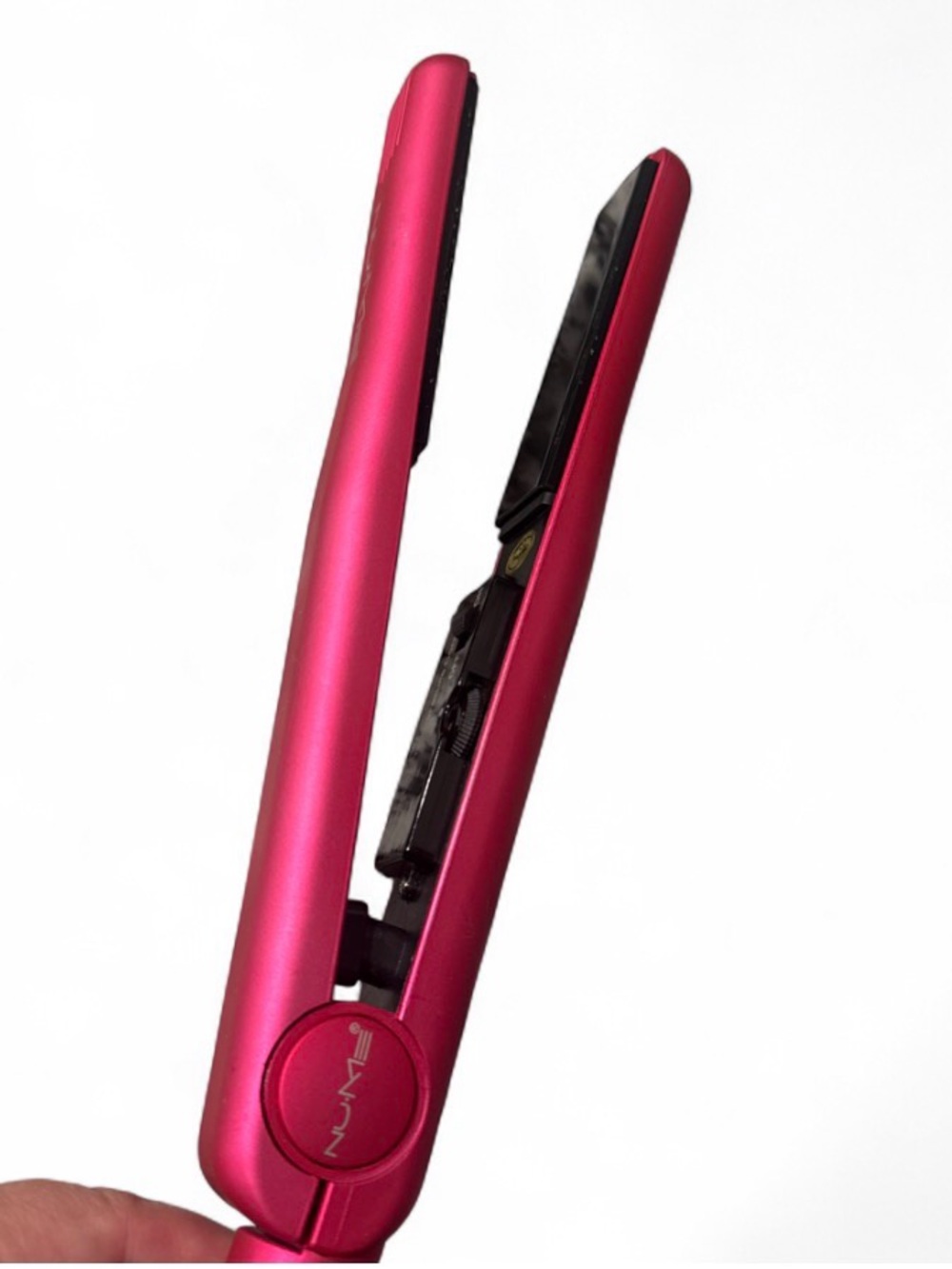 NuMe Pink Mini Flat Iron Hair Straightener